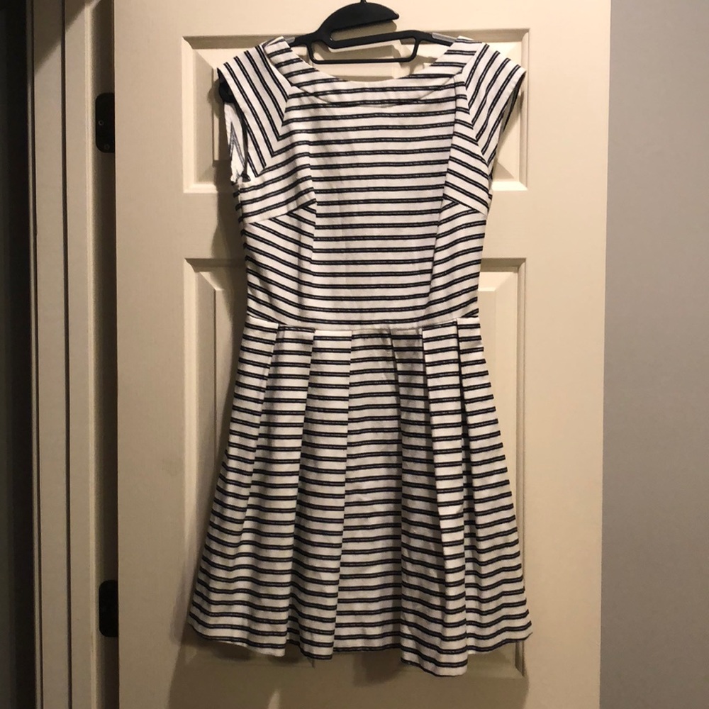 Black and white striped cocktail/sundress